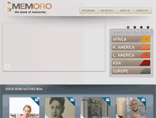 Tablet Screenshot of memoro.org